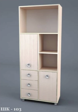 Шкаф Марс ШК-103 Дуб Белфорт (Ш-800 x В-1920 x Г-360 мм)