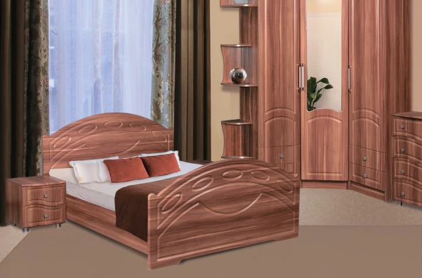 Клеопатра Кровать МДФ с Матрасом в Подарок/Разные Цвета и Размеры