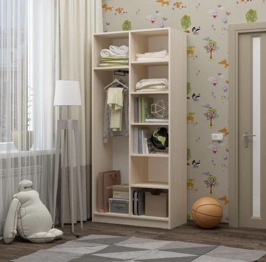 Шкаф Ириска-9 МДФ (Ш-1000 х В-2000 х Г-440 мм)/Разные Цвета