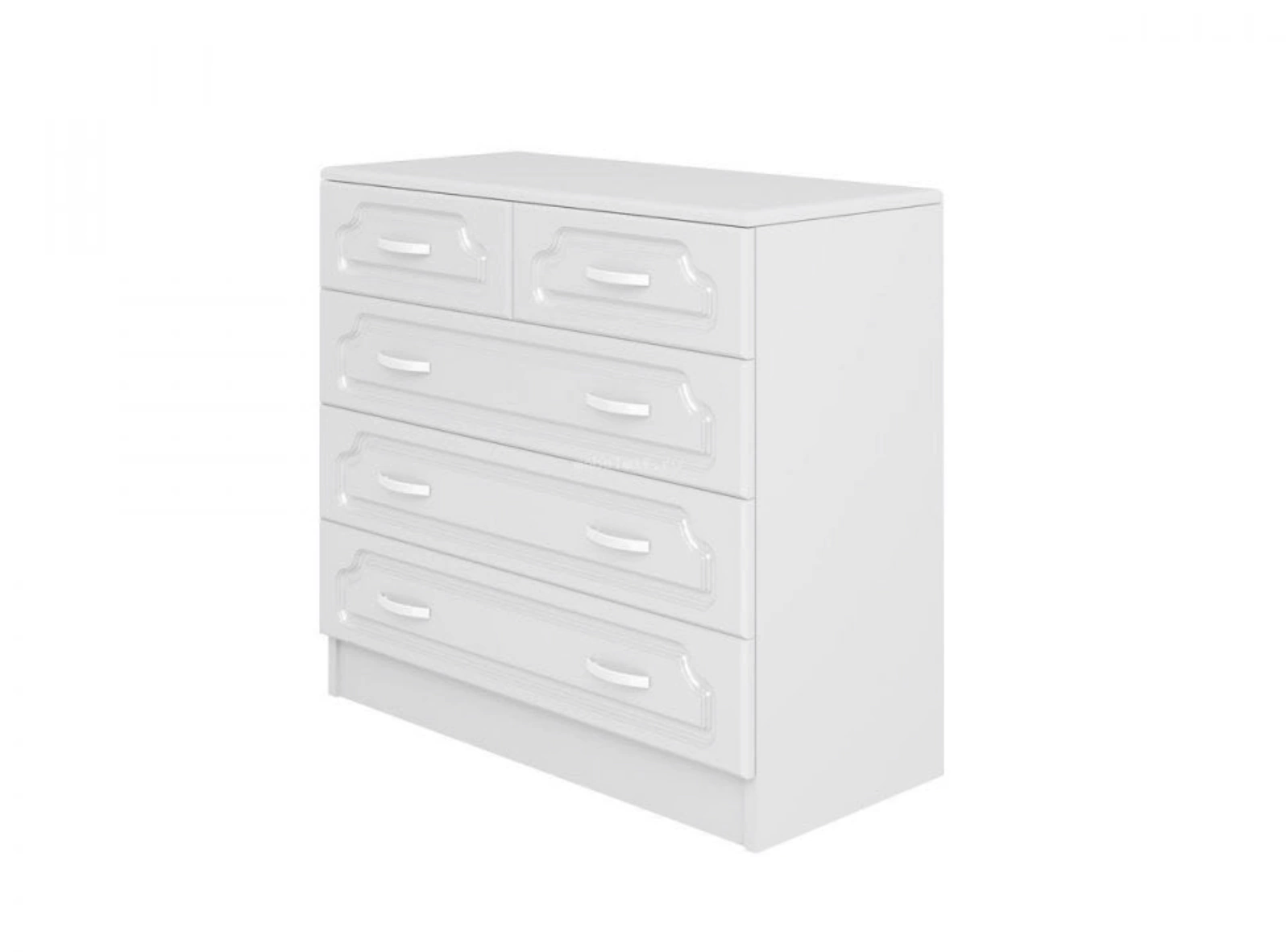 Комод Настя МДФ (Ш-900 x В-816 x Г-400 мм)/Белый Глянец
