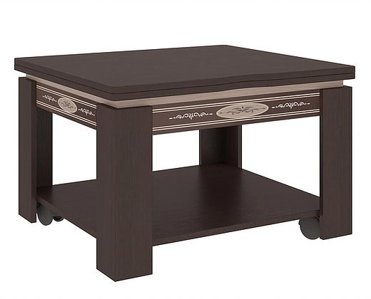 Стол Журнальный Раскладной Адам Венге/Дуб Беленый (Ш-620/1240 х В-414 х Г-700 мм)