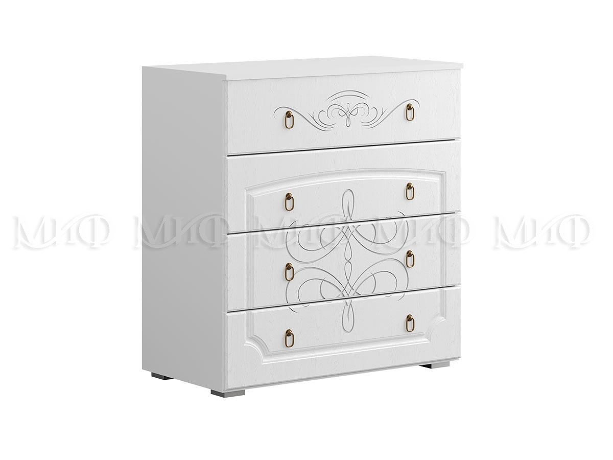 Комод Королева New Белый МДФ (Ш-900 мм x В-816 мм x Г-420 мм)