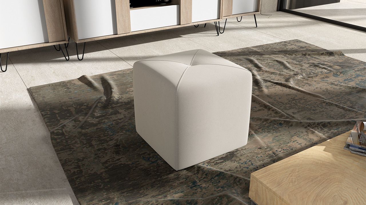 Пуф Тип 6 (Велюр Бежевый)