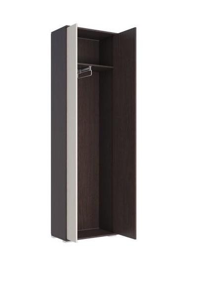 Шкаф 2-х Створчатый Домино-А Венге/Дуб Молочный (Ш-600 × В-2050 × Г-323 мм)