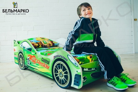 Детская кровать-тачка ВИХРЬ