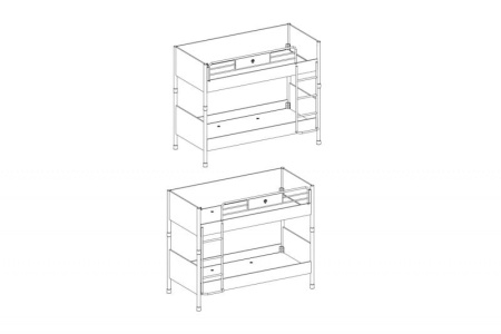 Двухъярусная кровать "Mocha"