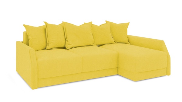 Диван Угловой Люксор Slim Т2 Разные Цвета/Д-2330 х Ш-1650 х В-830 мм