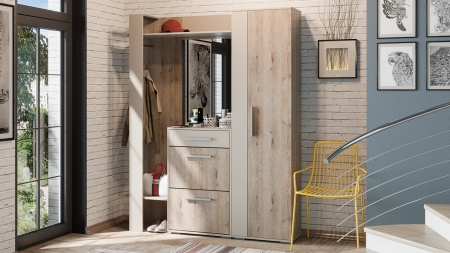 Прихожая «Нуар №1» Разные Цвета/Ш-1640×Г-349×В-2000 мм