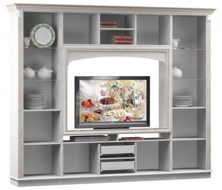 Версаль СБ-1655 Стенка Белый Ясень (Ш 2692 X В 2184 X Г 485 мм)