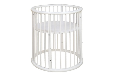 Детская Кровать-Трансформер Массив+МДФ Белая Малыш/Разные Цвета Ш-1270 х В-875 мм