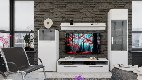 Гостиная «Наоми» №4 Разные Цвета/Ш-2732 × В-1944 × Г-440 мм