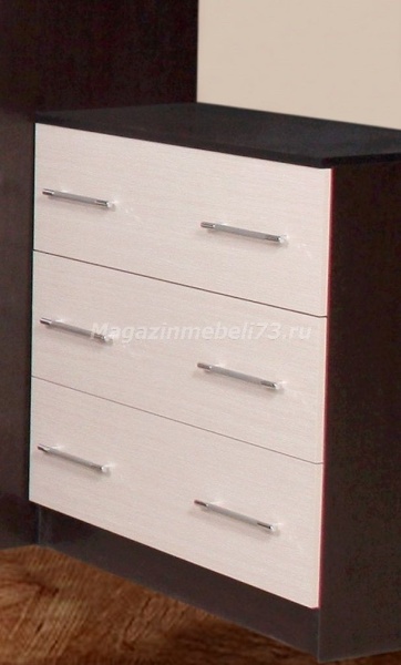 Николь Комод 3 Ящика ЛДСП (Ш-800 х Г-375 х В-850 мм)/Разные Цвета