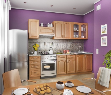 Оля Кухня Вишня/МДФ Ольха