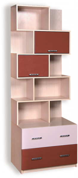 Архимед Шкаф для Детских Вещей А-9 МДФ (Ш-700 мм х В-2004 мм х Г-540 мм)/Разные Цвета