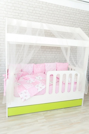 Кровать Сказка (Домик со Вторым Выдвижным Местом)/Спальное Место 800 х 1600 мм