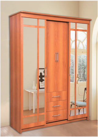 Шкаф-Купе 4-х Створчатый Витраж (Ш-1700/2000 х В-2300 х Г-560 мм)/Разные Цветы