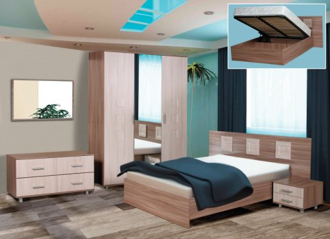 Версаль Спальный Гарнитур с Матрасом в Подарок/Разные Цвета