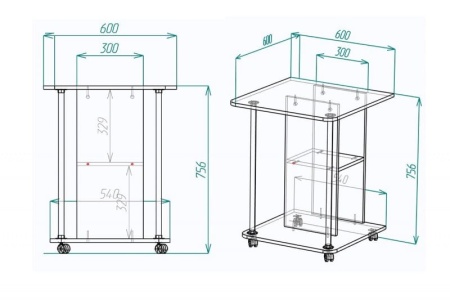 Стол для ноутбука "Мебелеф-9"