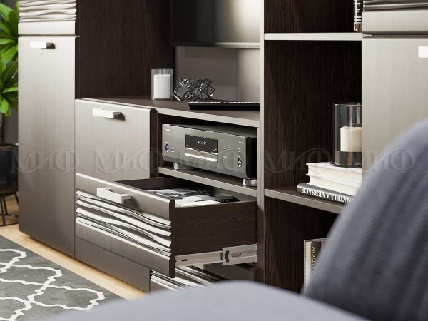 Гостиная Арт МДФ №6 (Ш-2682 x В-2150 x Г-378 мм)/Разные Цвета