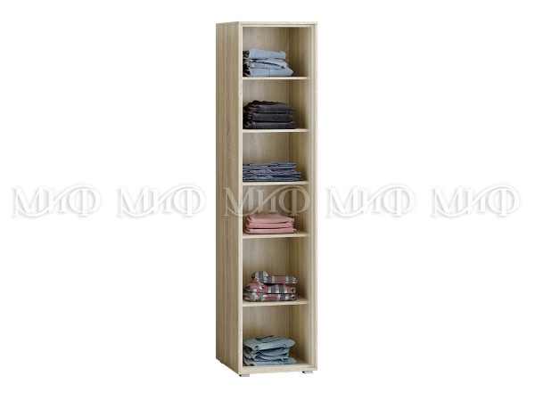 Пенал Формула МДФ Сонома/Белый Глянец (Ш-500 мм x В-2150 мм x Г-560 мм)