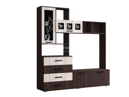 Гостиная Ноктюрн-11 №2 /Разные Цвета (Ш-3200 x В-2120 x Г-470 мм)