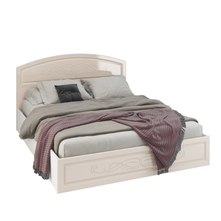 Кровать Венесуэла с Подъемным Механизмом МДФ/Жемчуг Глянец 1400/1600 х 2000 мм