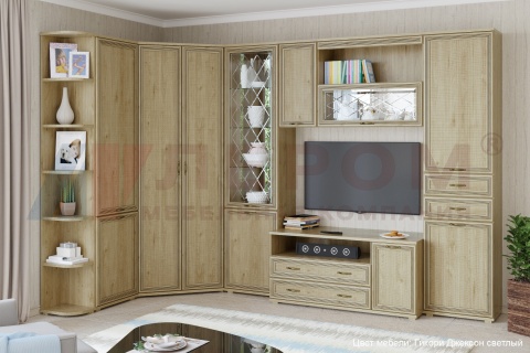 Гостиная-Стенка Карина-18 (В-2224 х (Ш-3196+1679) х Г-448 мм)