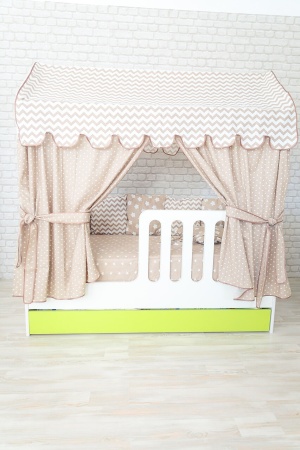 Кровать Сказка (Домик со Вторым Выдвижным Местом)/Спальное Место 800 х 1600 мм