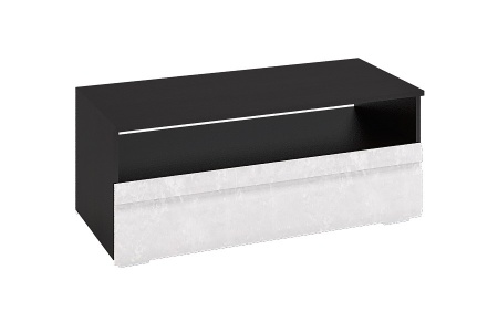 Гостиная Бостон-1/2 Венге/Бетон Белый (Гостиная Ш-2400 + Шкаф-1500 мм x В-2000 мм x Г-450 мм)