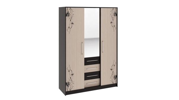 Спальный Гарнитур Мадлен №2 Венге Цаво/Дуб Белфорт с Рисунком