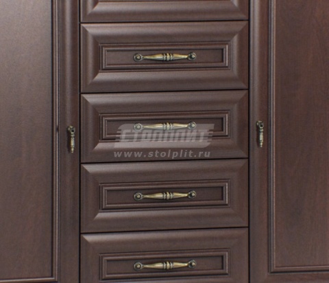 Верди СБ-1448 Комод 2-х дверный с 5-тью ящиками