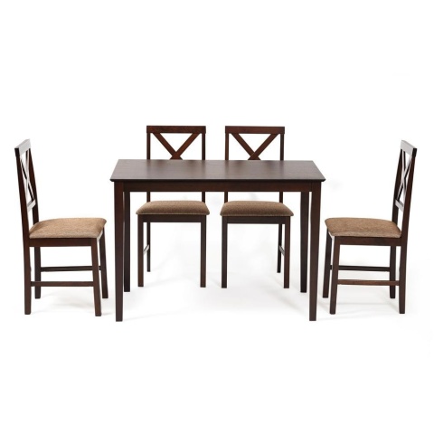 Обеденный комплект эконом Хадсон (стол + 4 стула)/ Hudson Dining Set