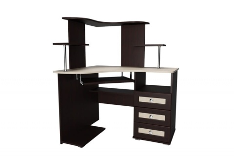 Компьютерный стол "Мебелайн-35" (системный блок слева)