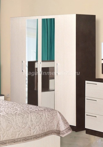 Венеция Шкаф 4-х Створчатый ЛДСП (Ш-1600 х Г-500 х В-1900 мм)/Разные Цвета