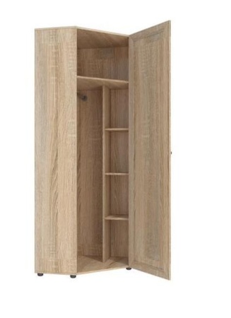 Шкаф Угловой Оскар-7А Дуб Сонома (Ш-769*В-2088*Г-769 мм)