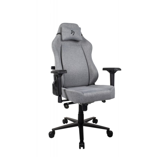 Компьютерное кресло Arozzi Primo Woven Fabric - Grey - Black logo