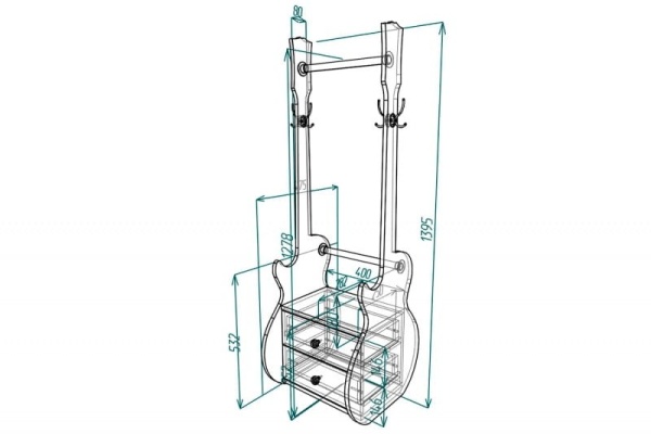 Тумба для прихожей "Мебелеф-1"