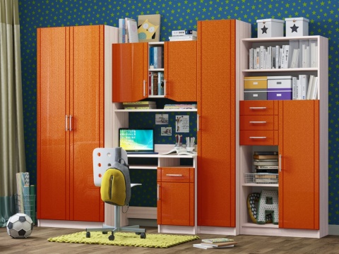 Стенка Юнга МДФ (Ш- 3000 х В- 2000 см х Г- 570 мм)/Разные Цвета