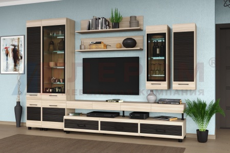 Гостиная-Стенка Камелия №7 (В-2172 х Ш-3150 х Г-452 мм)