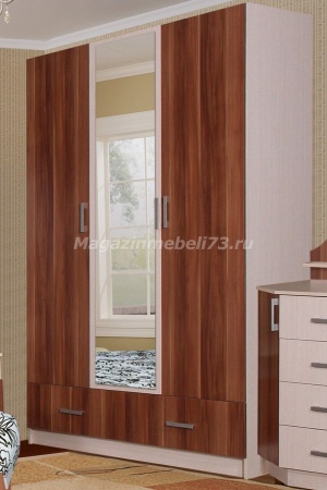 София Шкаф 3-х Створчатый ЛДСП (Ш-1350 х В-2100 х Г-500 мм)/Разные Цвета