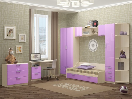 Детский Гарнитур Юнга-7 МДФ/Разные Цвета