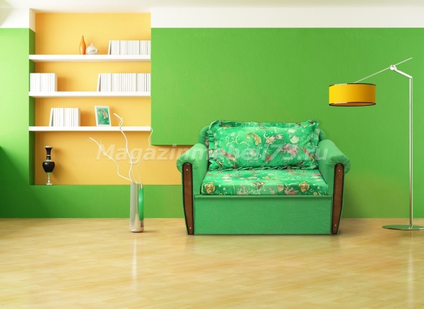 Детский Диван-Софа Боковая/Раскладной с Ящиком для Белья/Разные Цвета (Ш-700 х Д-1300 мм)