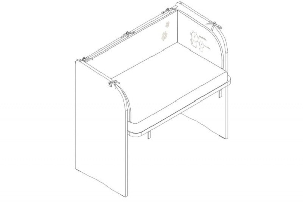 Кроватка "Baby Cotton" приставная