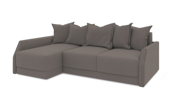 Диван Угловой Люксор Slim Т2 Разные Цвета/Д-2330 х Ш-1650 х В-830 мм