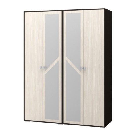 Шкаф 4-х Створчатый Каролина-2 Венге/Ясень Шимо Светлый (1,6х2,22х0,48)