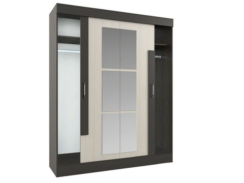 Шкаф-Купе Фиджи (Ш-1500/1700 х В-2100 х Г-540 мм)/Разные Цвета 