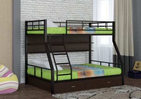 Двухъярусная кровать "Гранада 1" с полкой и ящиком
