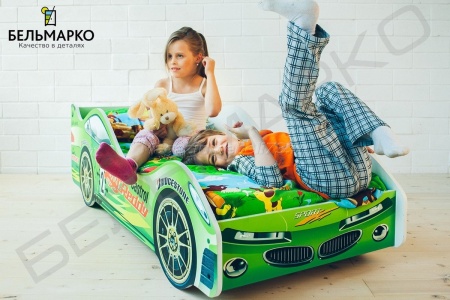 Детская кровать-тачка ВИХРЬ