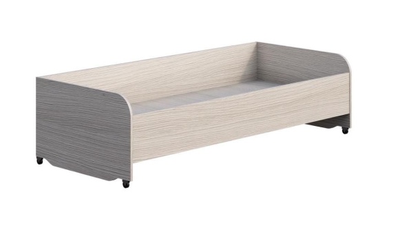 Кровать Мийа-3 Нижняя К-016 Ясень Шимо Светлый (Ш-1932 х В-515 х Г-837 мм)