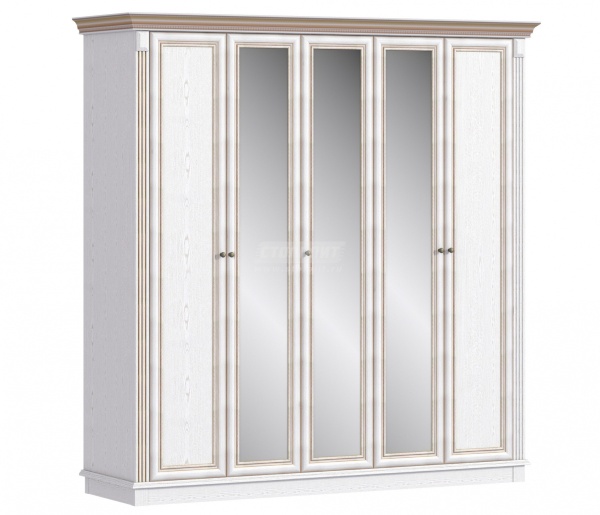 Версаль СБ-3053 Шкаф 5 дверный с зеркалом